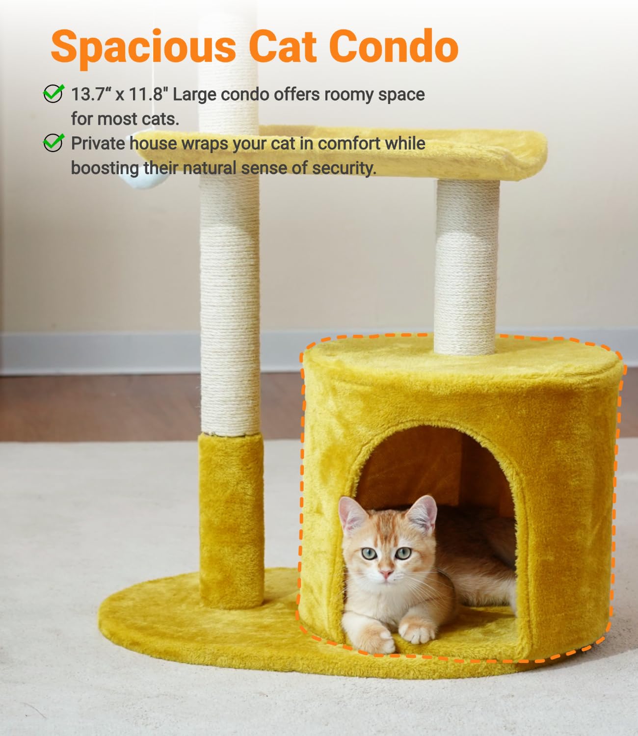 Happi N Pets base renforcée et montage stable réduisant le risque de basculement