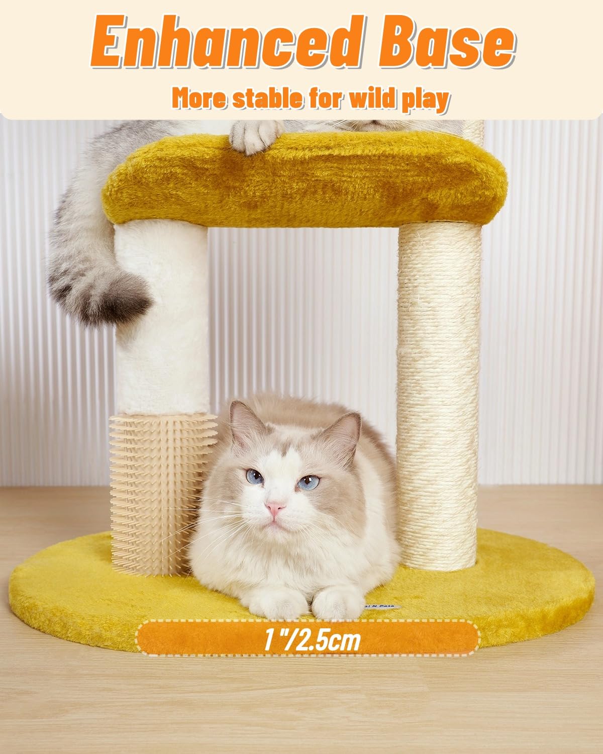 Happi N Pets jouet suspendu en action avec chat joueur, stimule l'activité
