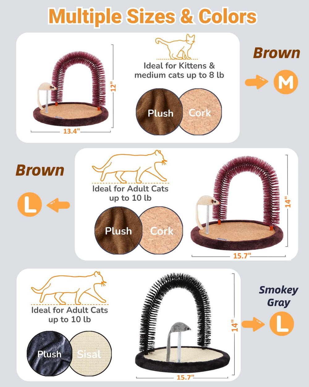 Happi N Pets gros plan sur la brosse souple retirant poils efficacement