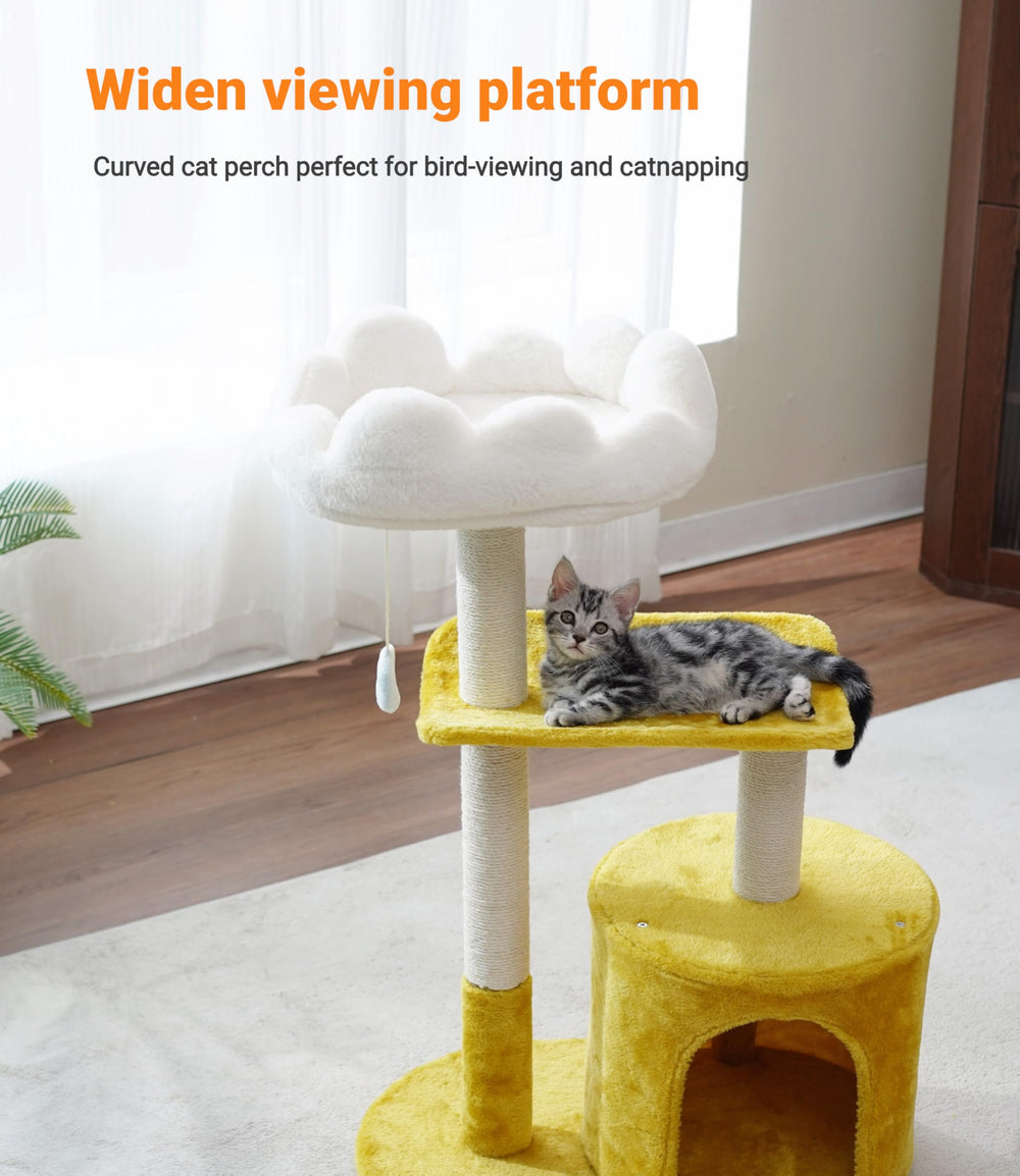 Happi N Pets arbre à chat installé en appartement montrant gain de place et utilité