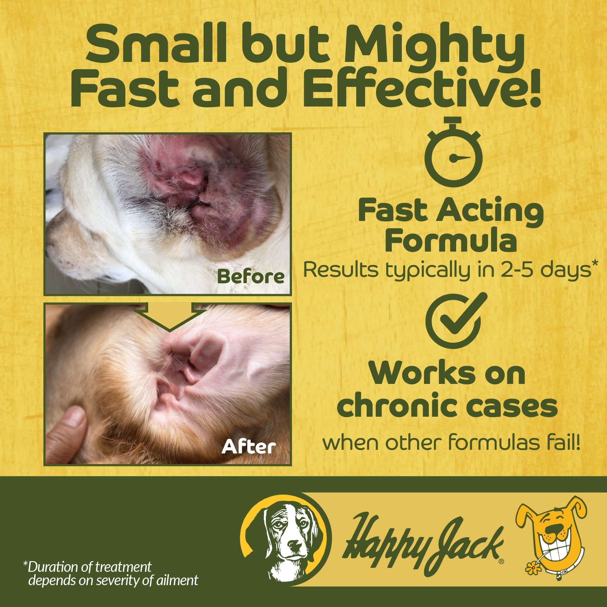 HAPPY JACK application main ouverte illustrant une pose précise et simple pour le propriétaire