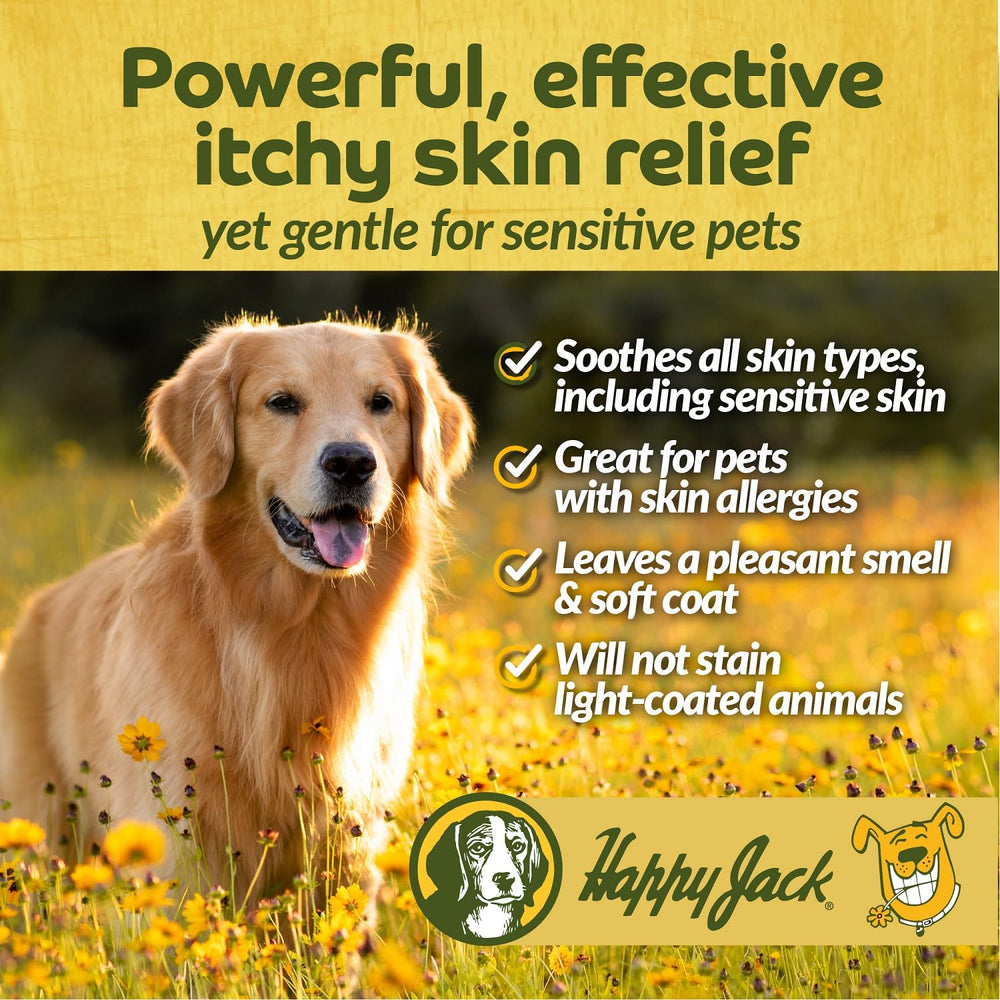 happy jack application sur chien pour calmer démangeaisons localisées