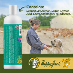 HAPPY JACK chien après bain pelage propre et pelage plus doux
