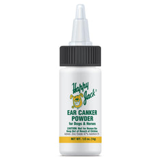 HAPPY JACK emballage face montrant le flacon compact et l'étiquette, pratique pour le rangement