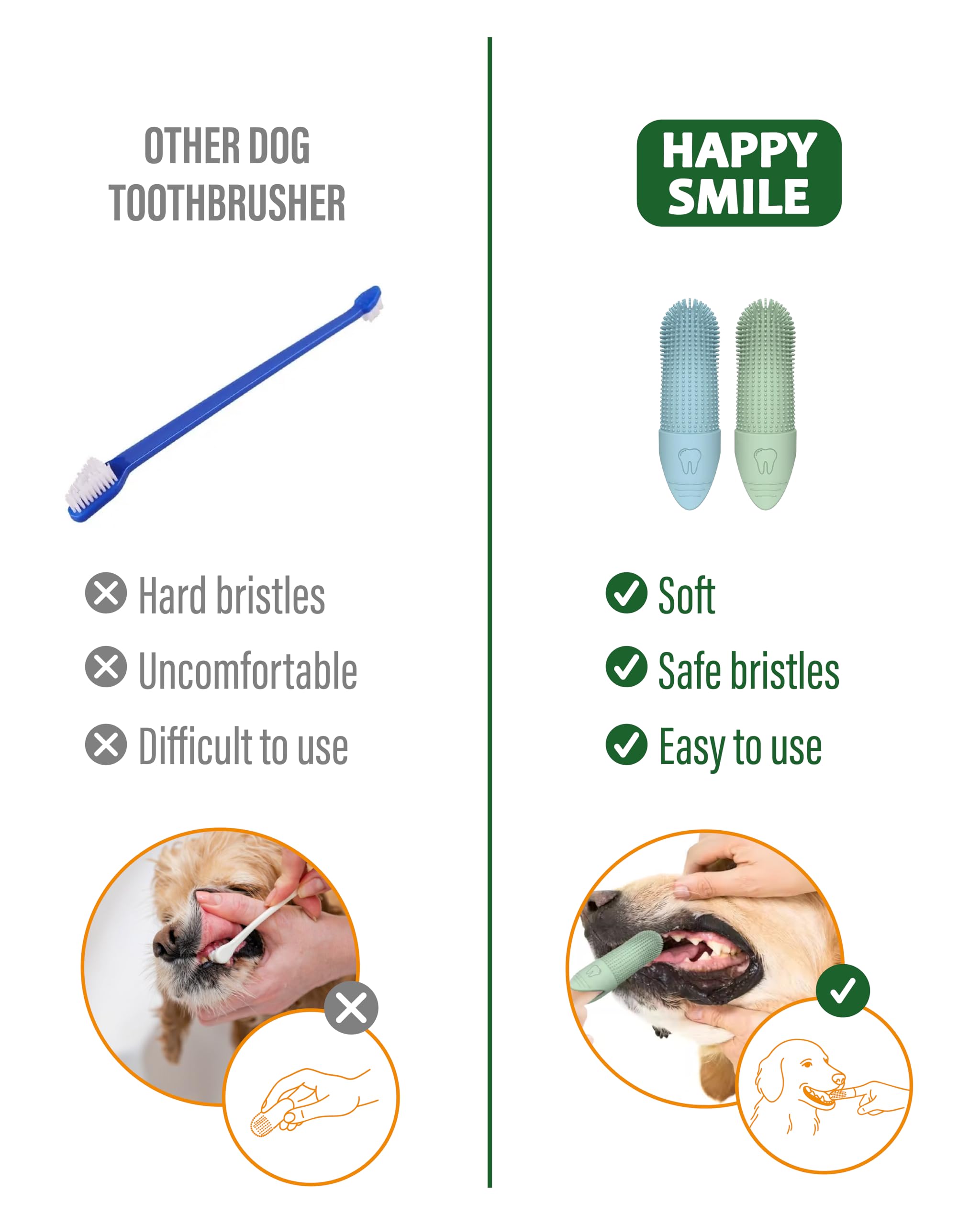 Happy Smile comparaison taille avec doigt humain pour ajustement