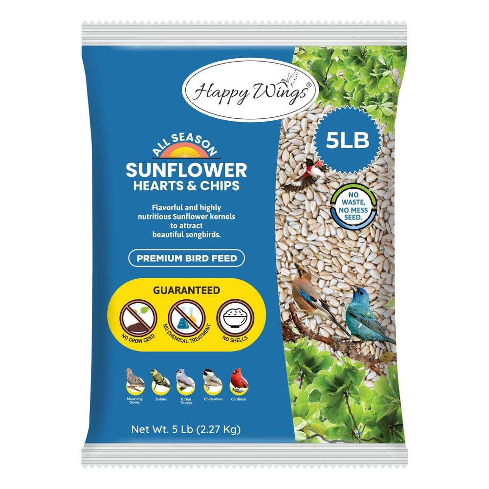 Happy Wings paquet 5LB face montrant emballage pratique et poids