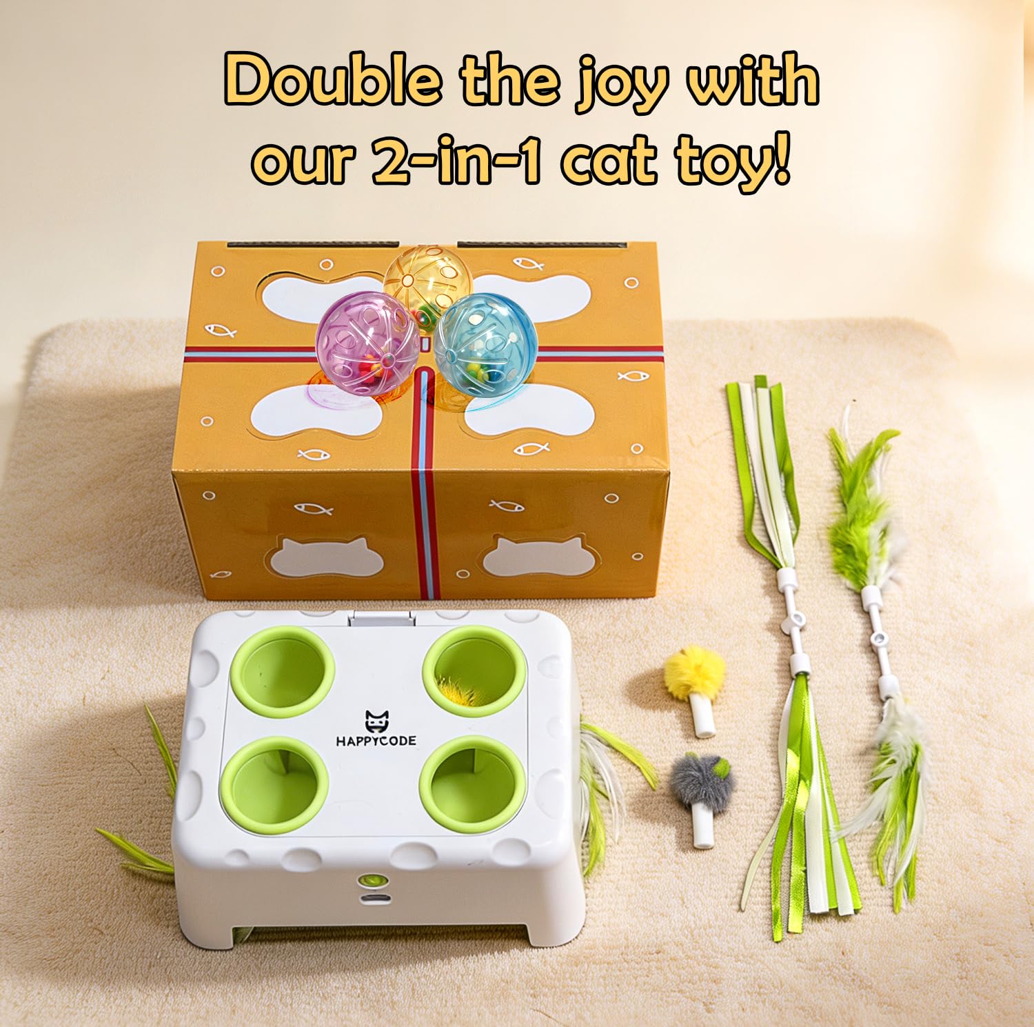 HAPPYCODE contenu du coffret montrant accessoires interchangeables inclus