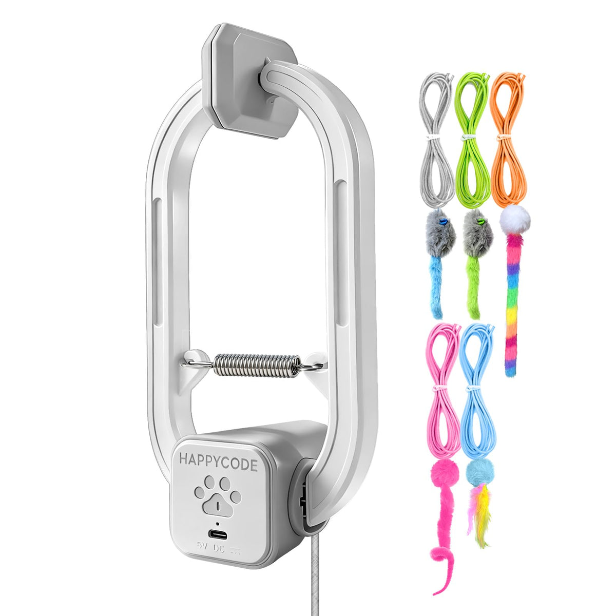 happycode boîtier avant montrant la fixation stable et bénéfice gain de place