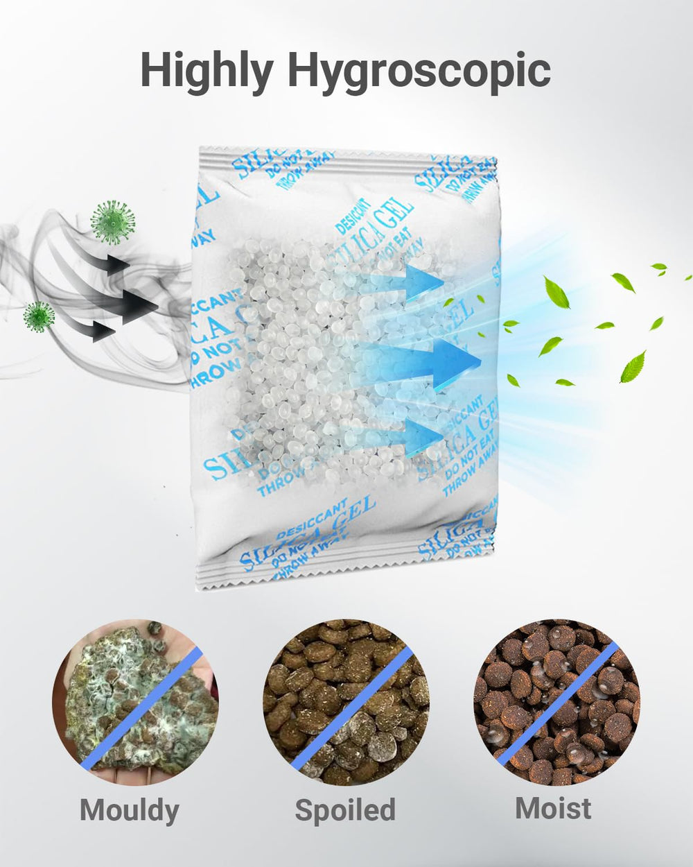 Harich CurLife sachet à côté d'une règle pour illustrer la taille pratique