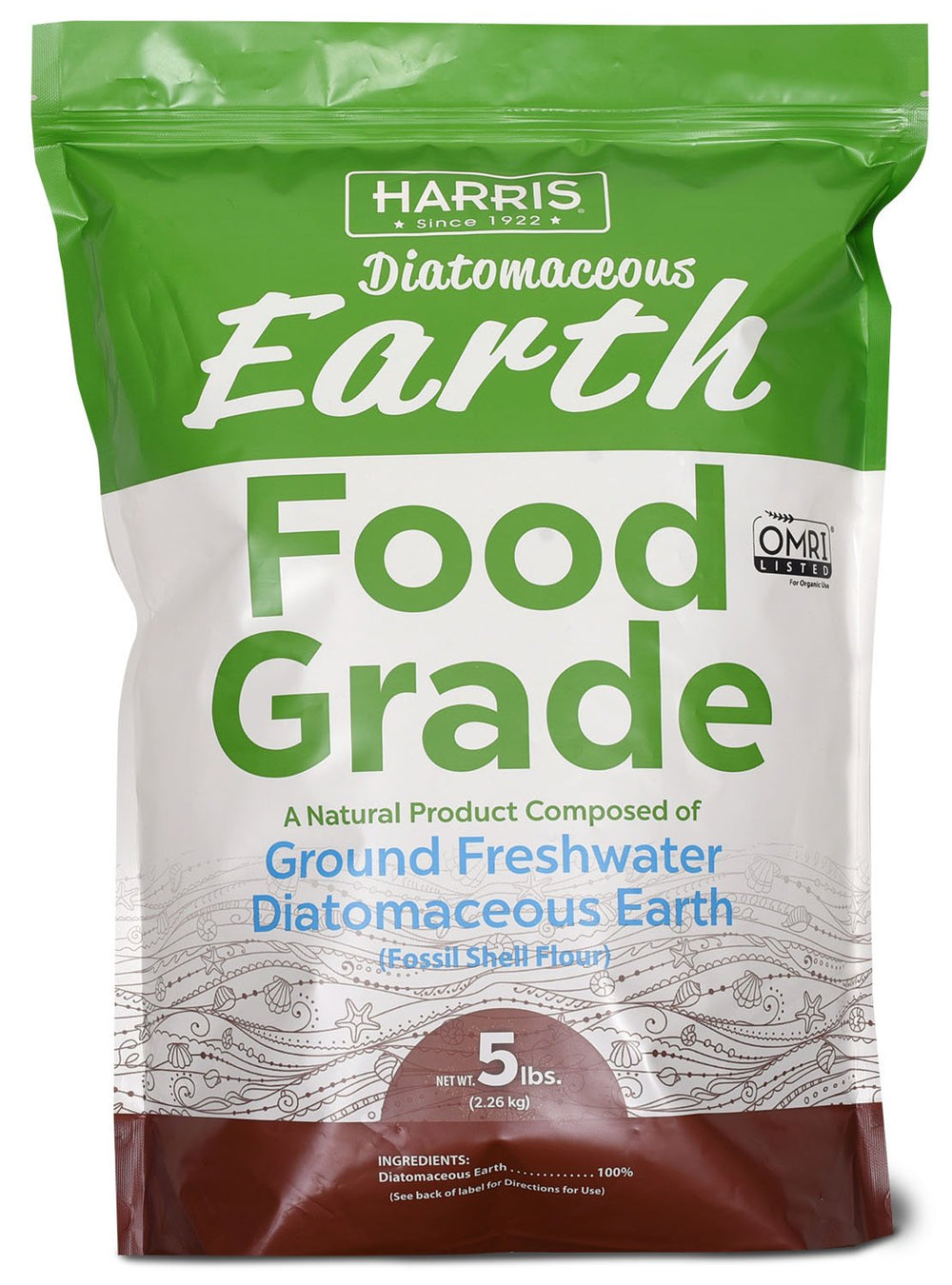 HARRIS emballage avant 5 lb montrant l'étiquette et l'usage polyvalent