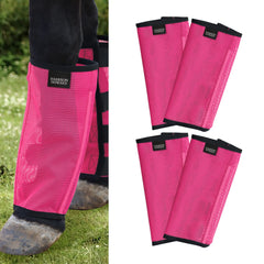 Harrison Howard vue avant du lot de guêtres magenta assurant protection complète