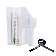 Harrison Howard pelle face avant montrant capacité 3 quart pour dosage précis