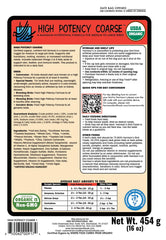 Gros plan sur la texture coarse de Harrison's révélant des grains entiers nutritifs
