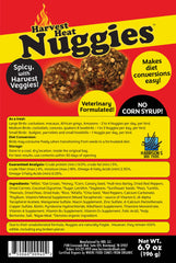 Nuggies Harrison's posés dans la main pour montrer taille et portion adaptée