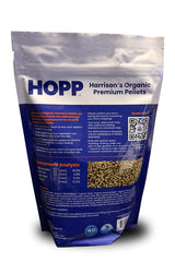 gros plan sur granulés HOPP Harrison's montrant texture et qualité organique