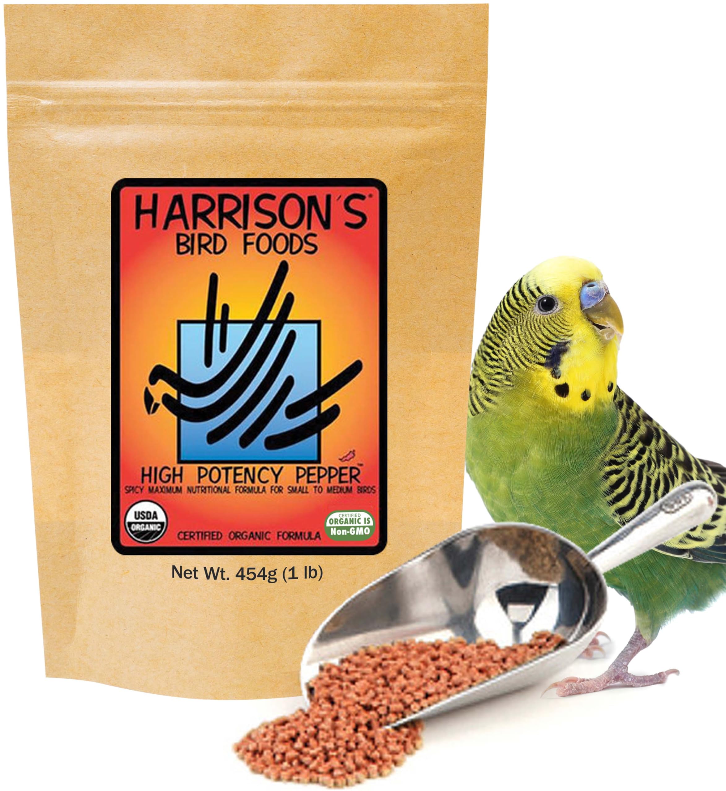 Harrison's Bird Foods cage en contexte domestique, intégré au quotidien