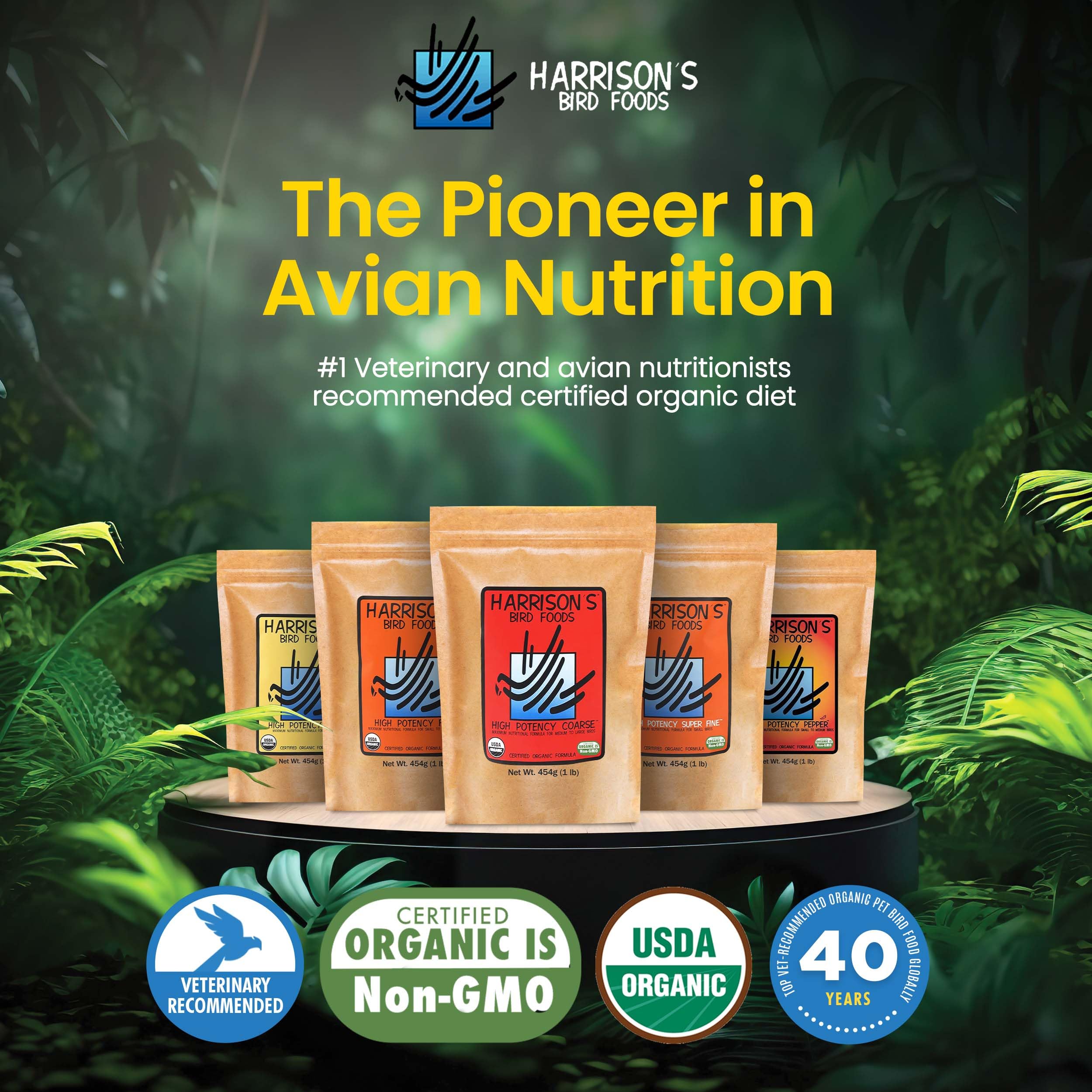 Aliment Harrison's versé dans une coupe propre, facilite la transition alimentaire
