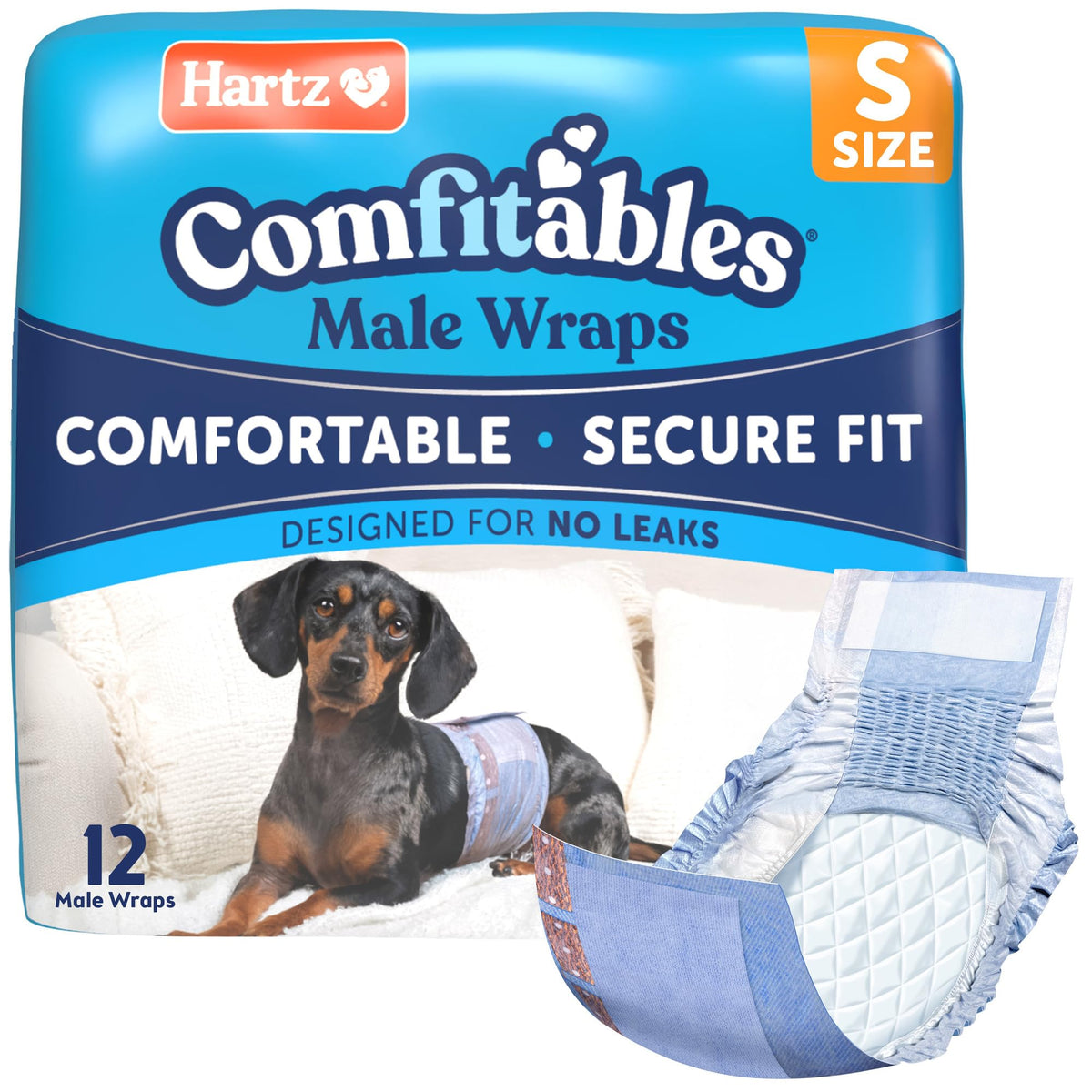 Hartz Comfitables emballage avant montrant protections pratiques