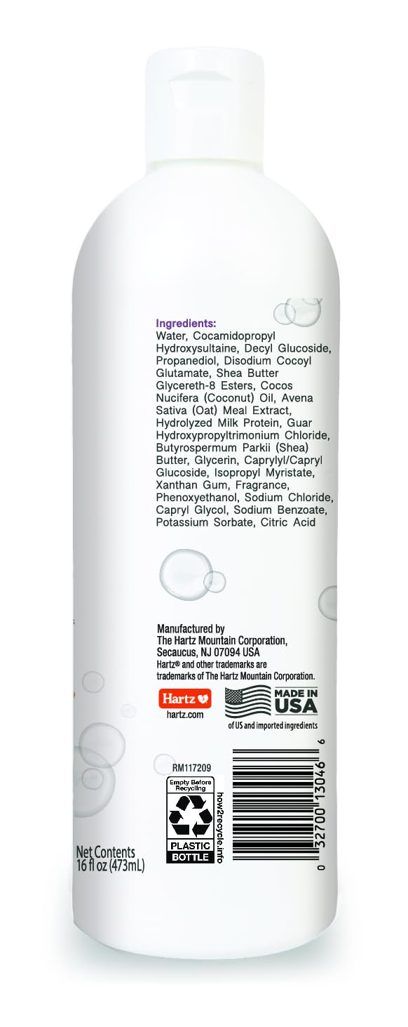 Hartz produit en salle de bain avec accessoires suggérant routine de toilettage