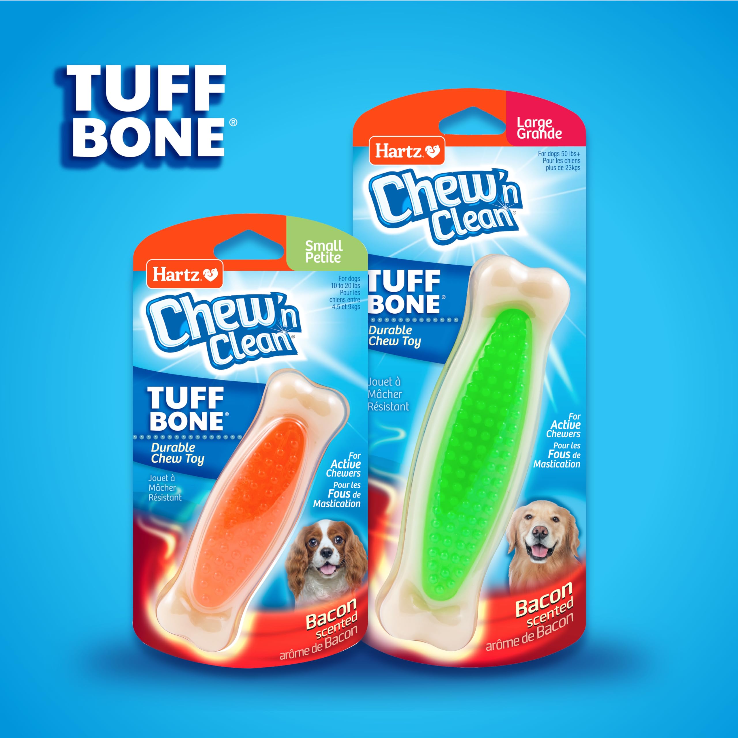 Hartz pack de trois Tuff Bone prêt à l'emploi, durabilité et variété