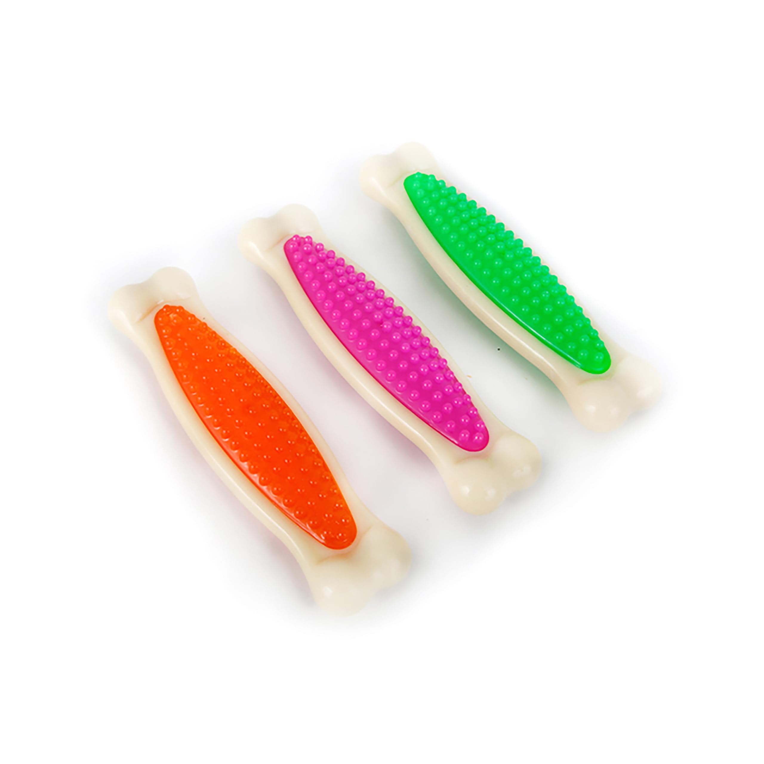 Hartz packaging avant montrant le lot de trois Tuff Bone et les caractéristiques