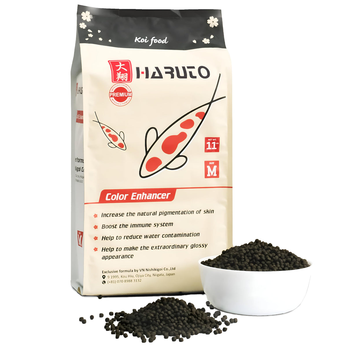 HARUTO emballage avant montrant format 11lb et conservation sous vide