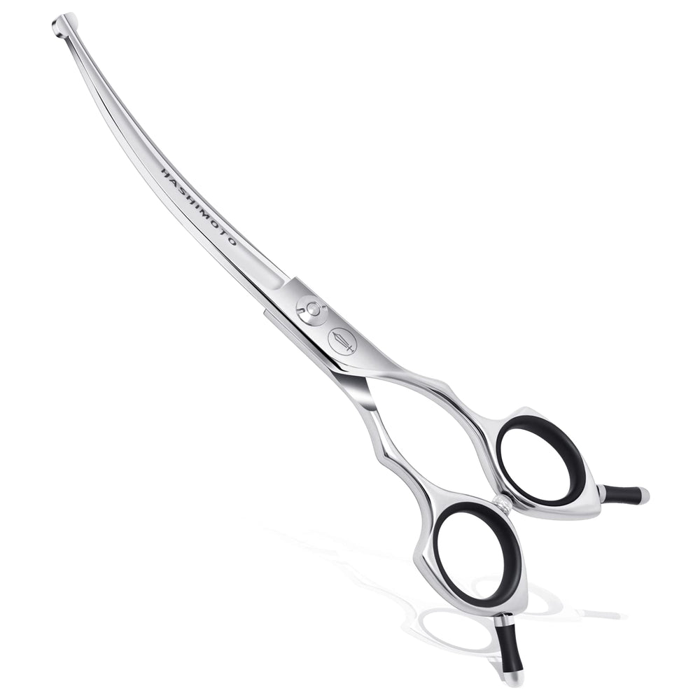 HASHIMOTO ciseaux courbés face avant montrant design et ergonomie sécurisante