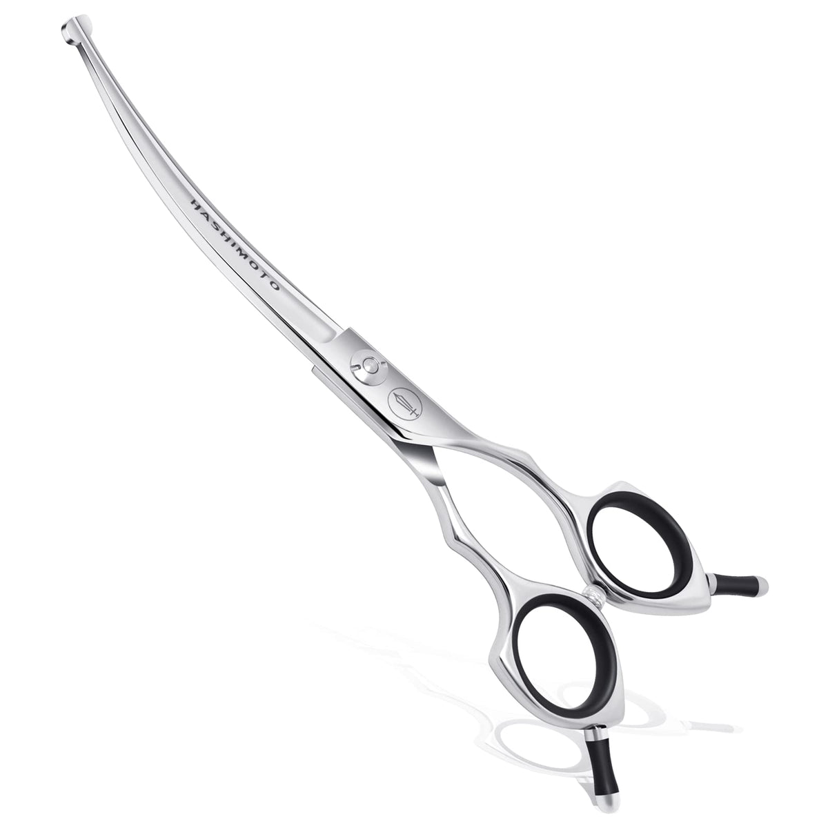 HASHIMOTO ciseaux courbés face avant montrant design et ergonomie sécurisante