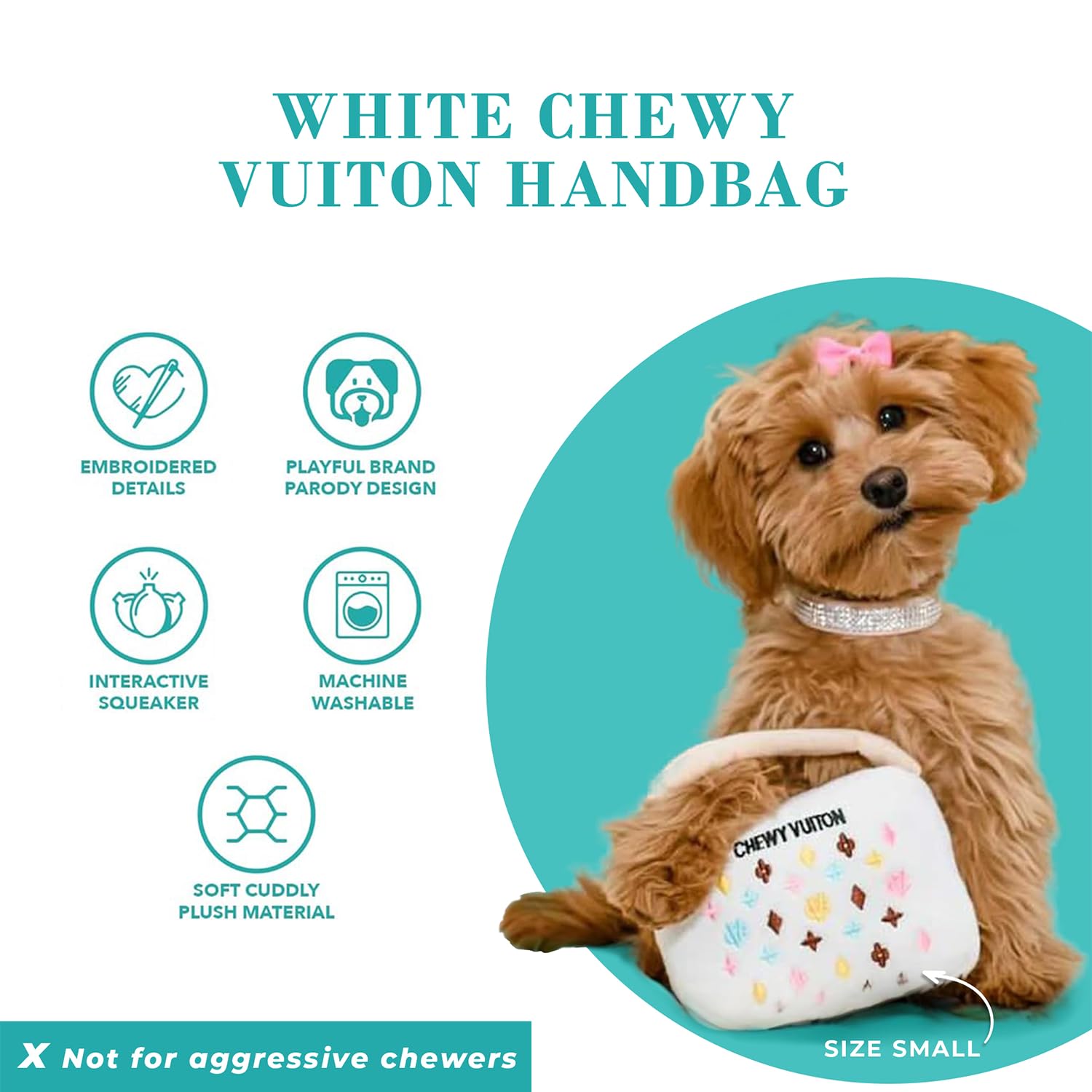 Haute Diggity Dog intérieur avec couineur visible, stimule le jeu interactif