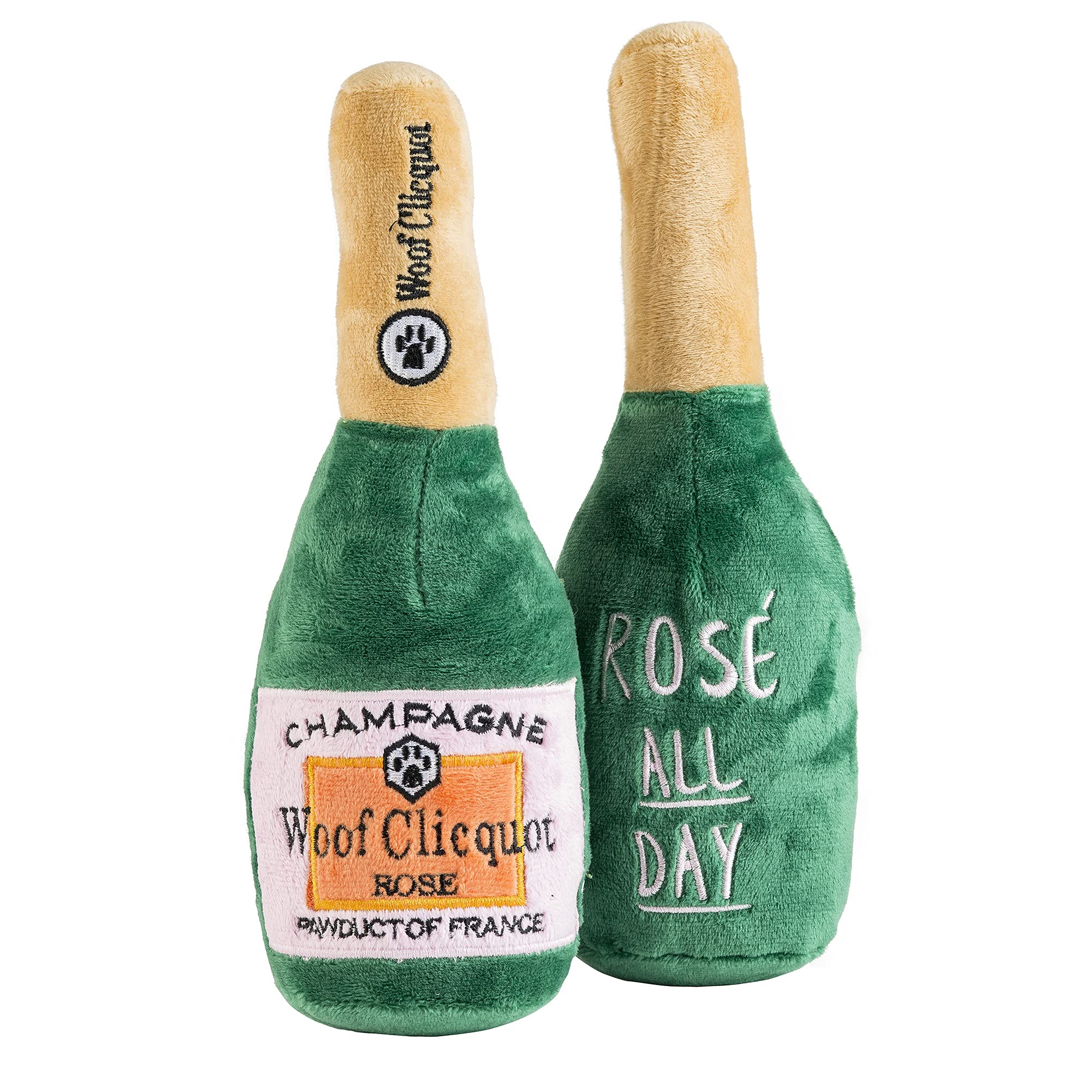 Haute Diggity Dog gros plan broderie « Rose' All Day » valorisant l’élégance