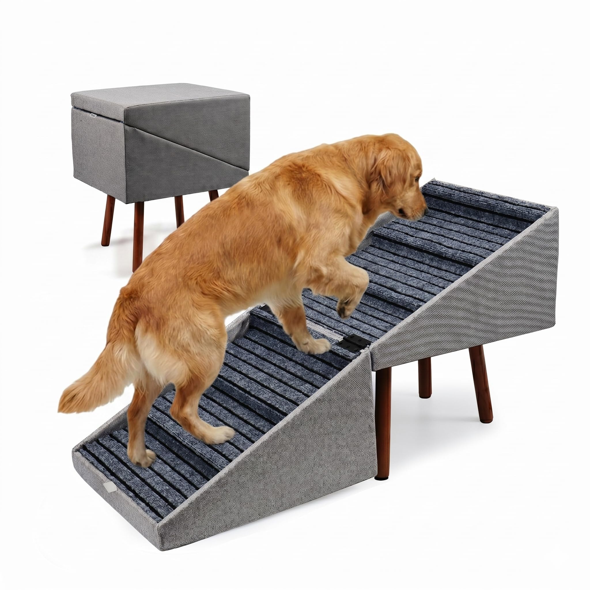 Haven Pet marches pliantes face avant montrant stabilité et design