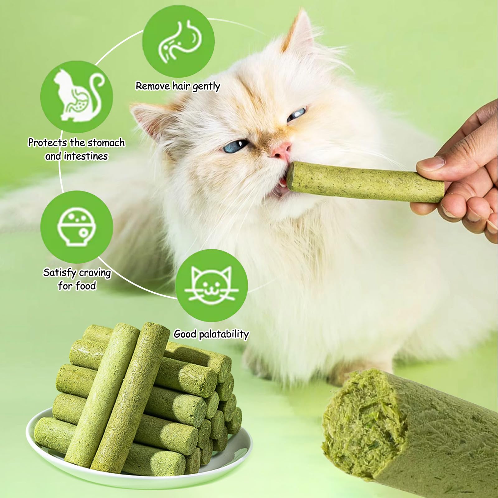 HavenJanny composition montrée : herbe à chat et poulet naturels