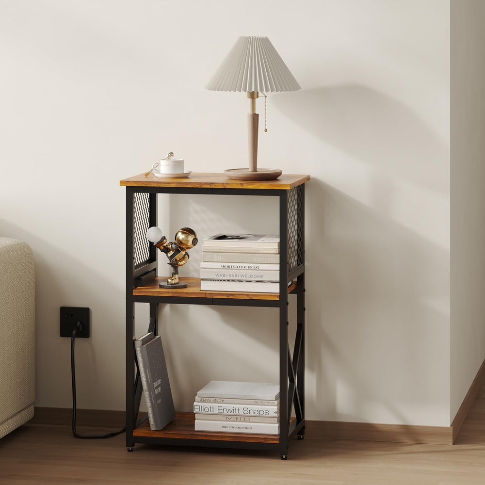HavenlyYouth meuble dans salon rétro brun améliorant l'ambiance décor