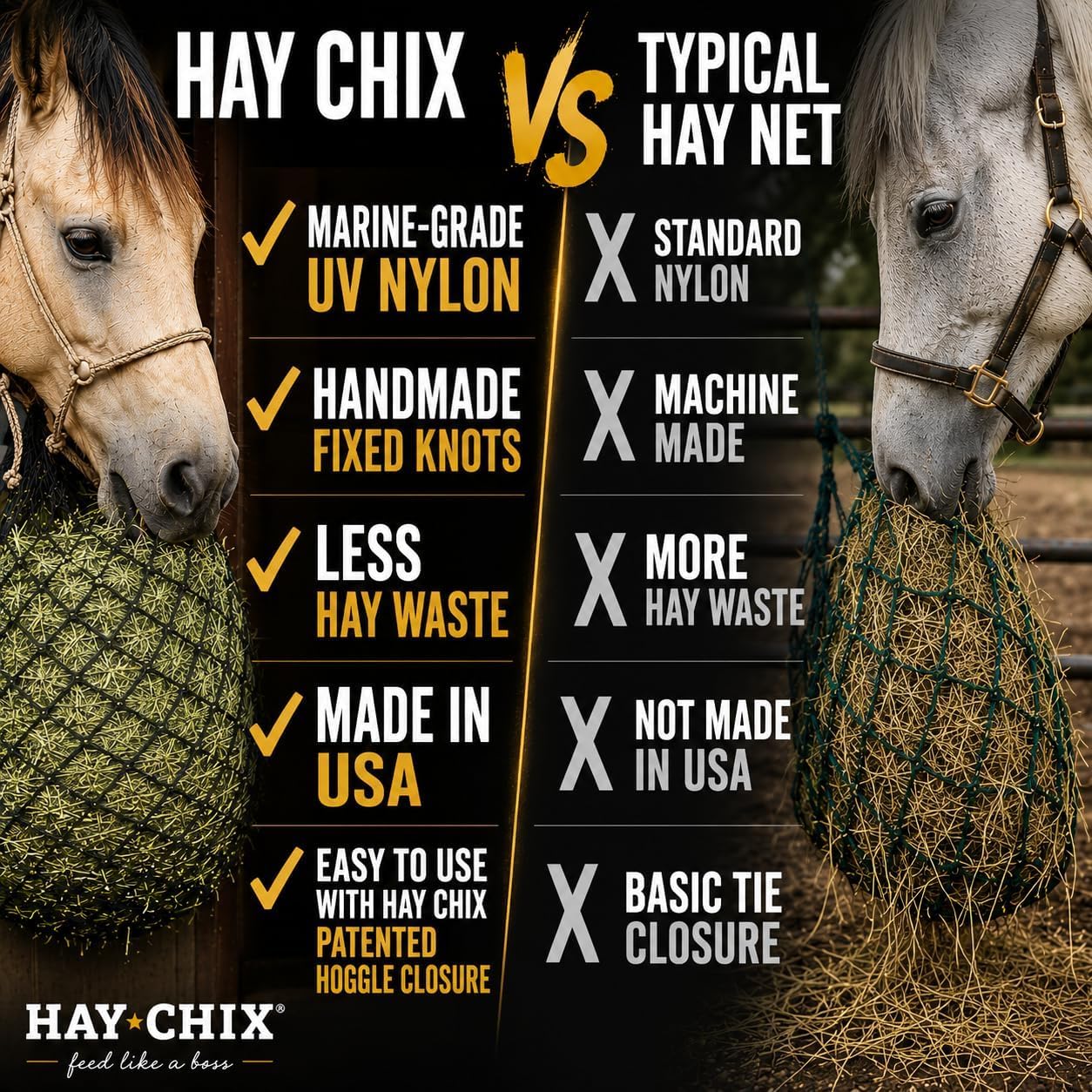 hay chix demi-botte en cours de remplissage facile à la main