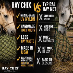 hay chix demi-botte en cours de remplissage facile à la main