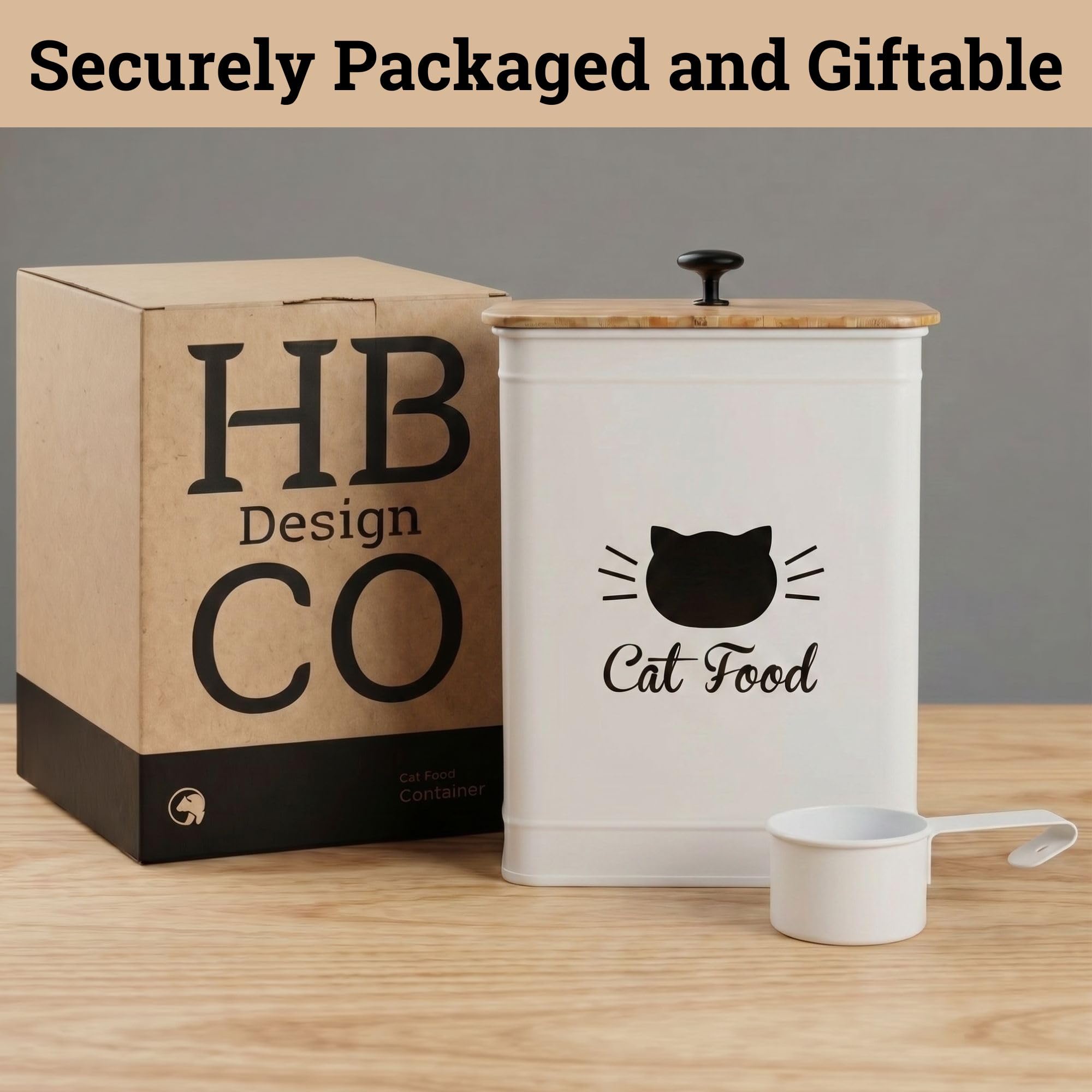 HB Design Co. boîte posée dans une cuisine moderne, s'intègre au décor