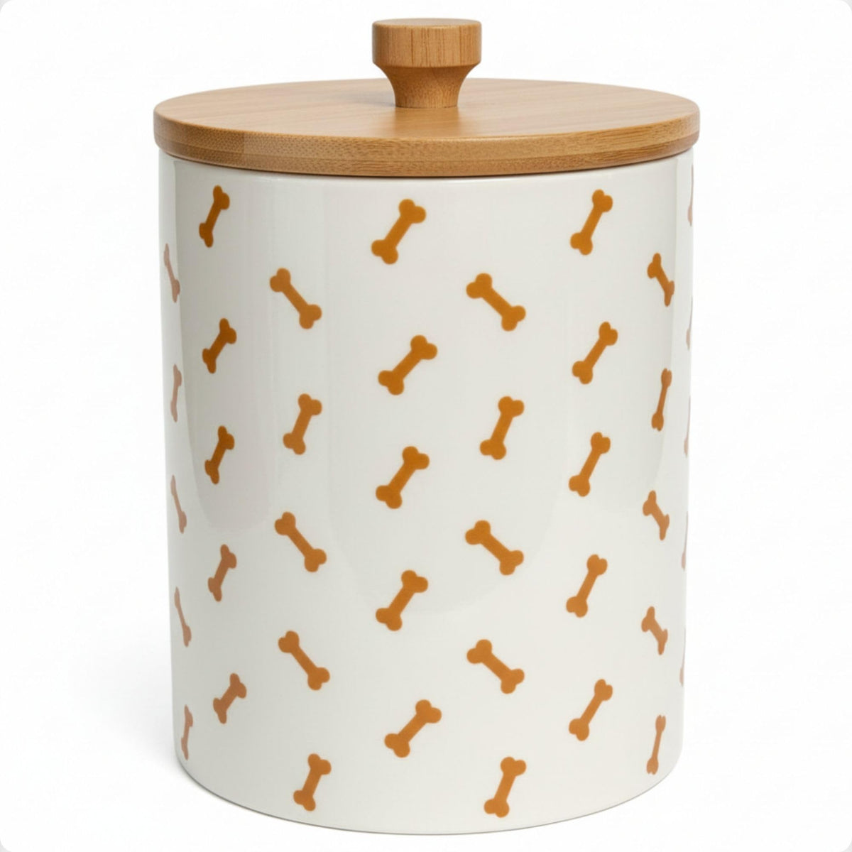 HB Design Co. vue avant du pot en céramique, design élégant et rangement pratique