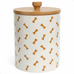 HB Design Co. vue avant du pot en céramique, design élégant et rangement pratique