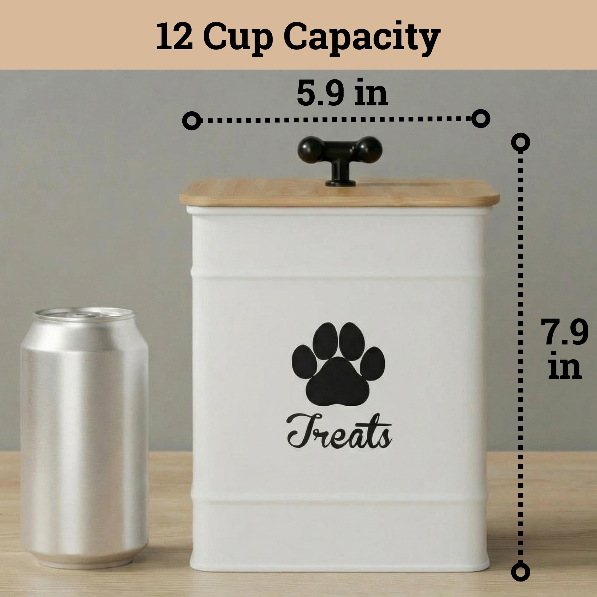HB Design Co. boîte en usage sur comptoir pour accès immédiat aux friandises