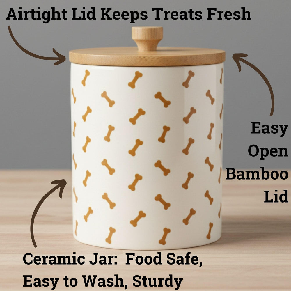 HB Design Co. profil montrant la forme compacte et l'ouverture large pour friandises