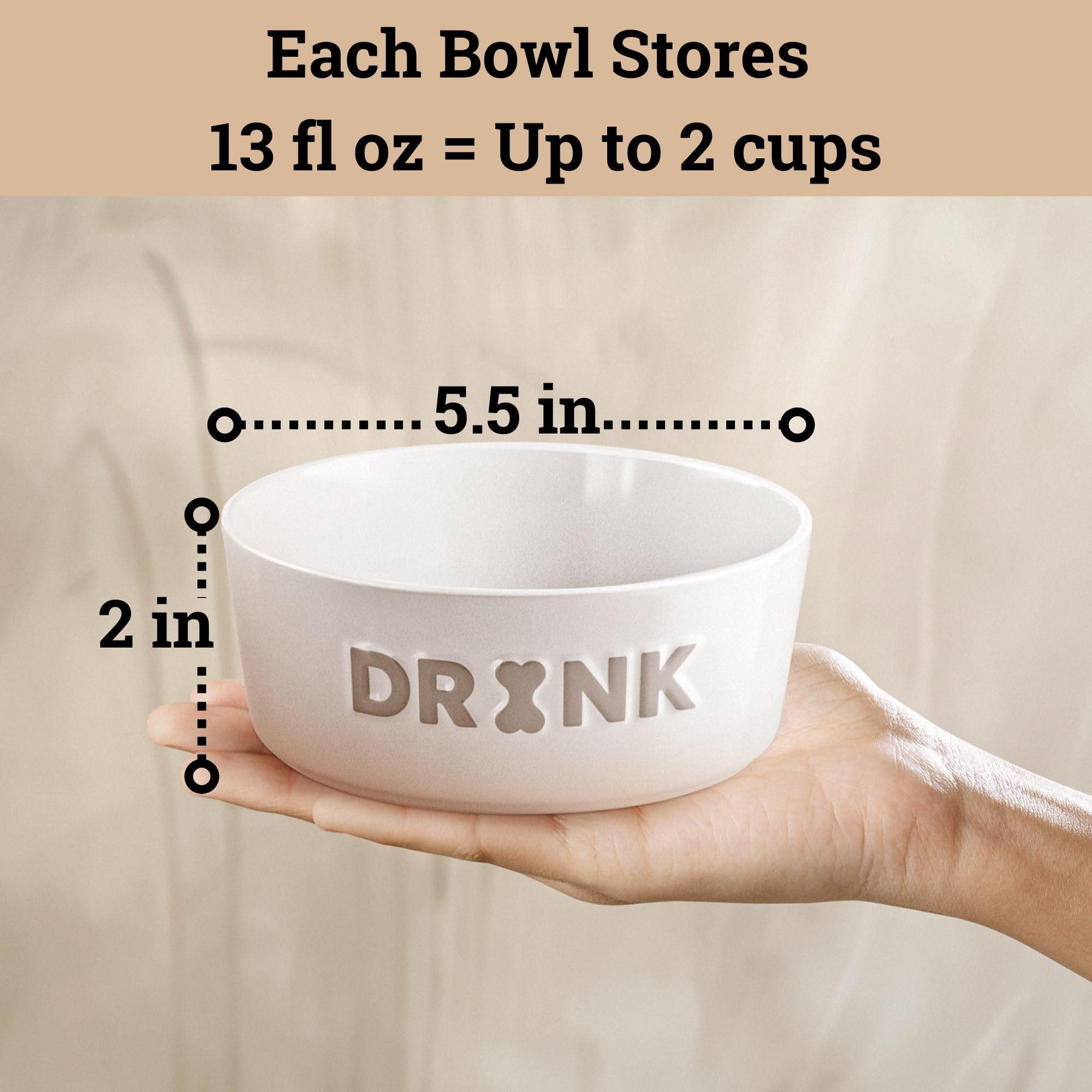 HB Design Co. duo « EAT » et « DRINK » facilite distinction nourriture et eau