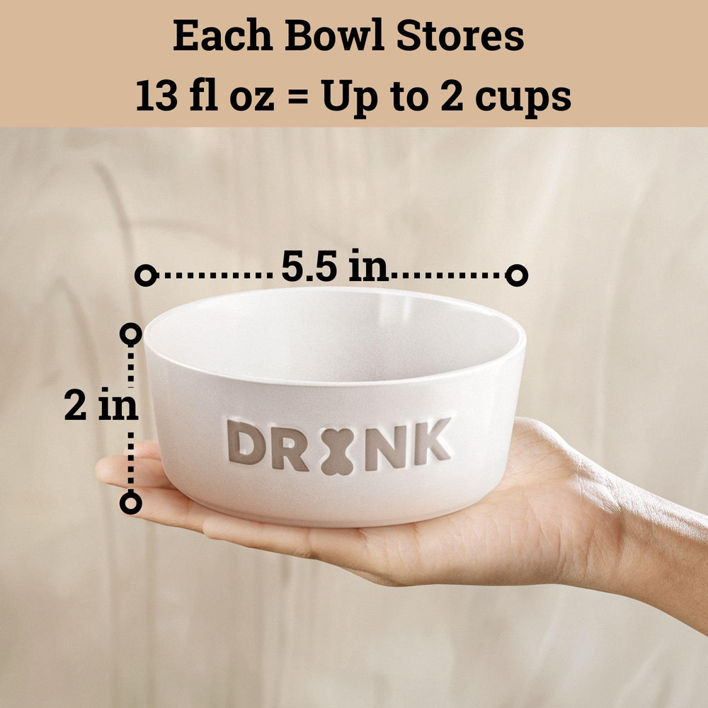 HB Design Co. duo « EAT » et « DRINK » facilite distinction nourriture et eau