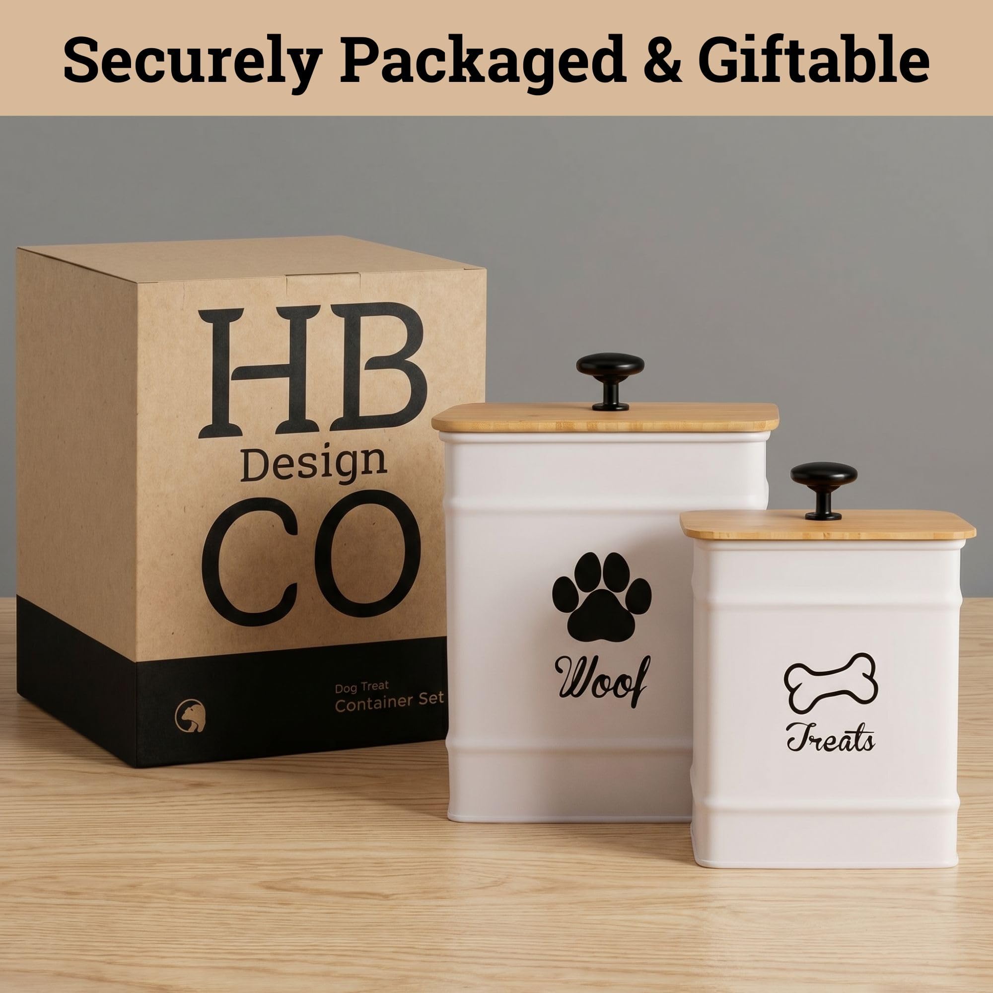 HB Design Co. intérieur rempli de friandises pour stockage sécurisé