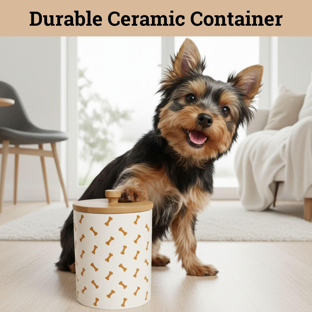HB Design Co. détail du motif os imprimé, apport décoratif pour cuisine ou coin animal