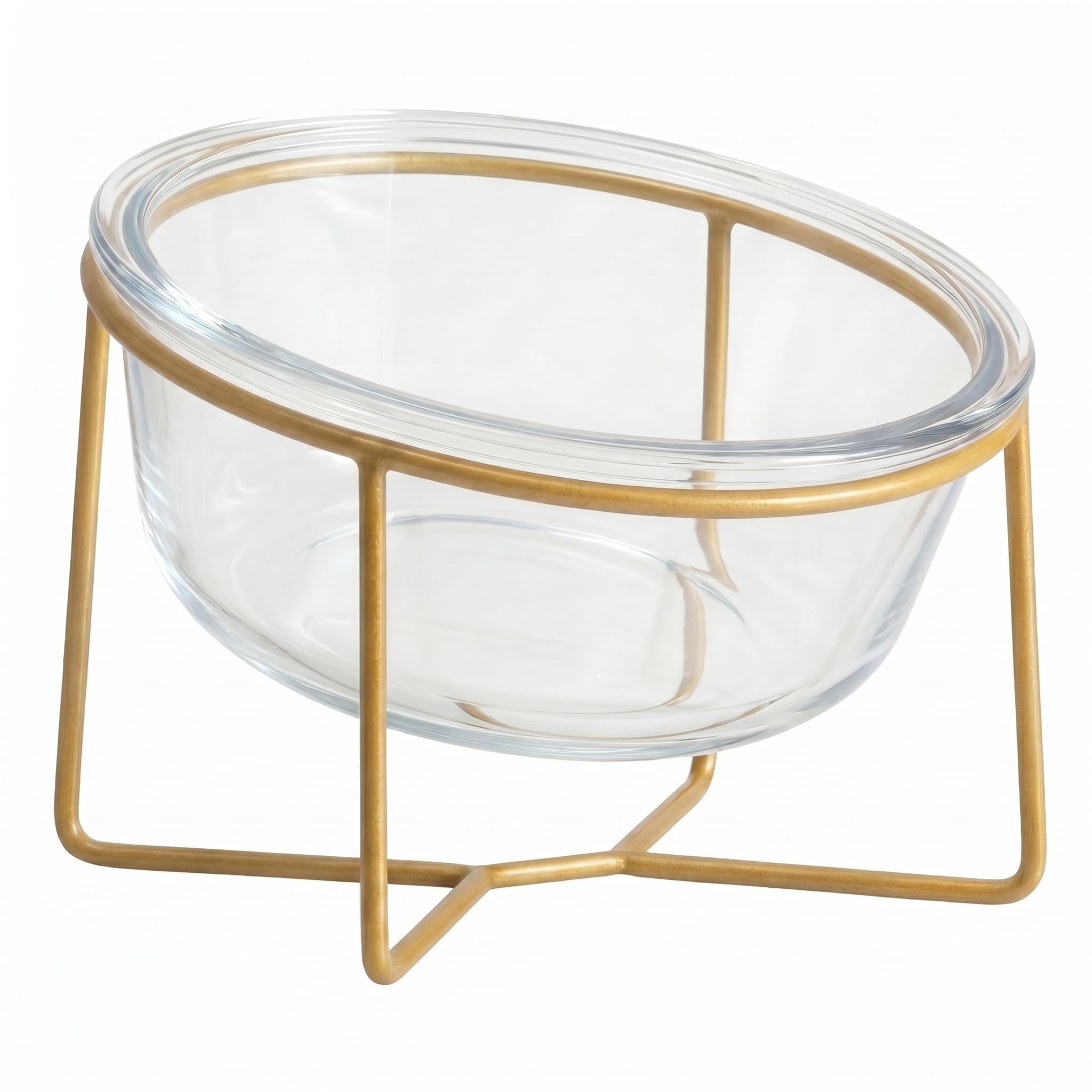 HCHLQLZ gamelle en verre face avant montrant design incliné et confort
