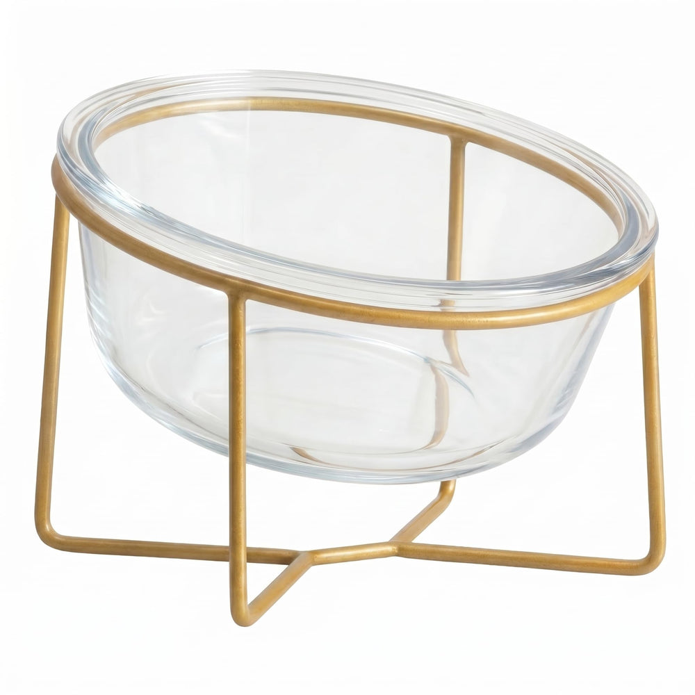 HCHLQLZ gamelle en verre face avant montrant design incliné et confort