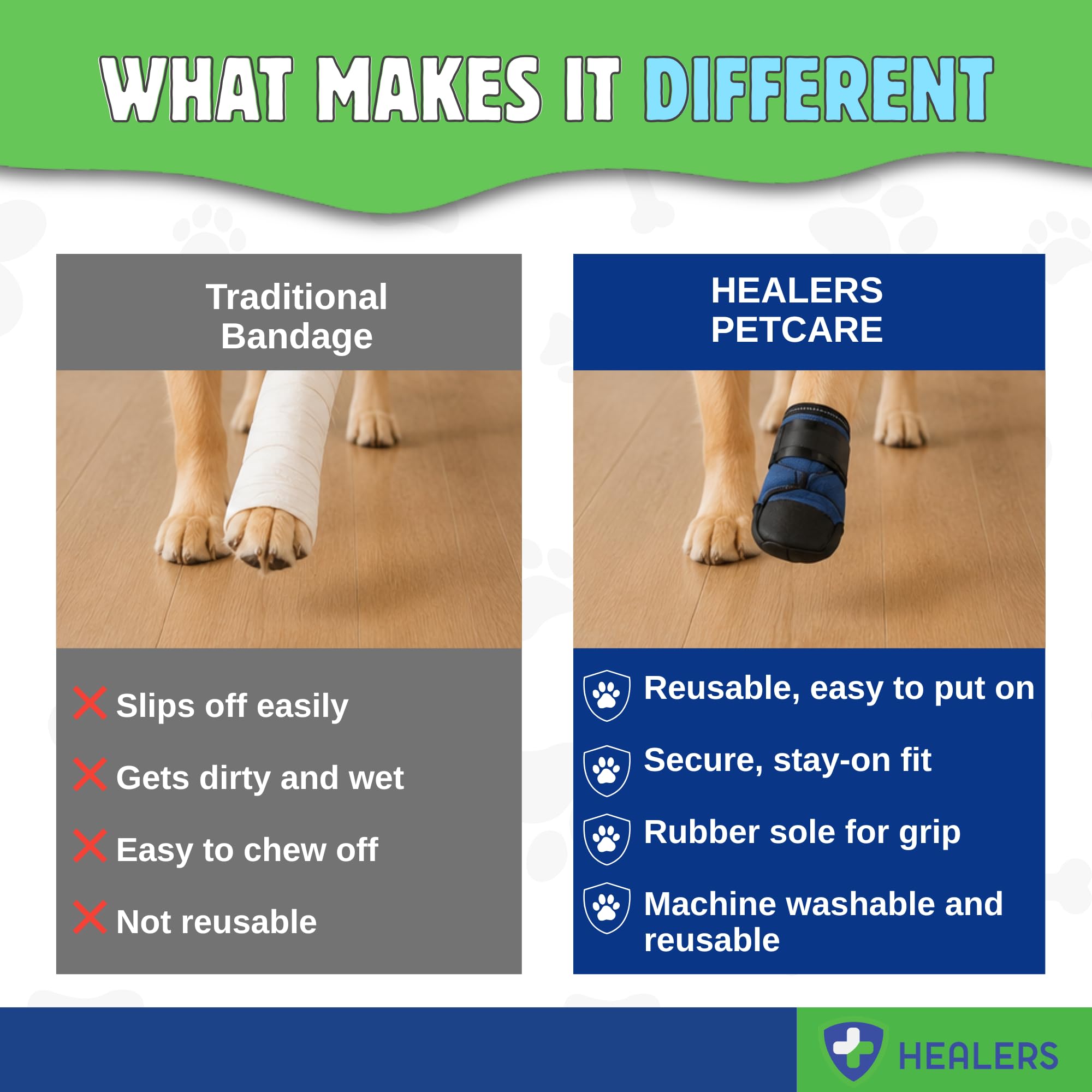 Healers chausson porté sur parquet réduisant glissades
