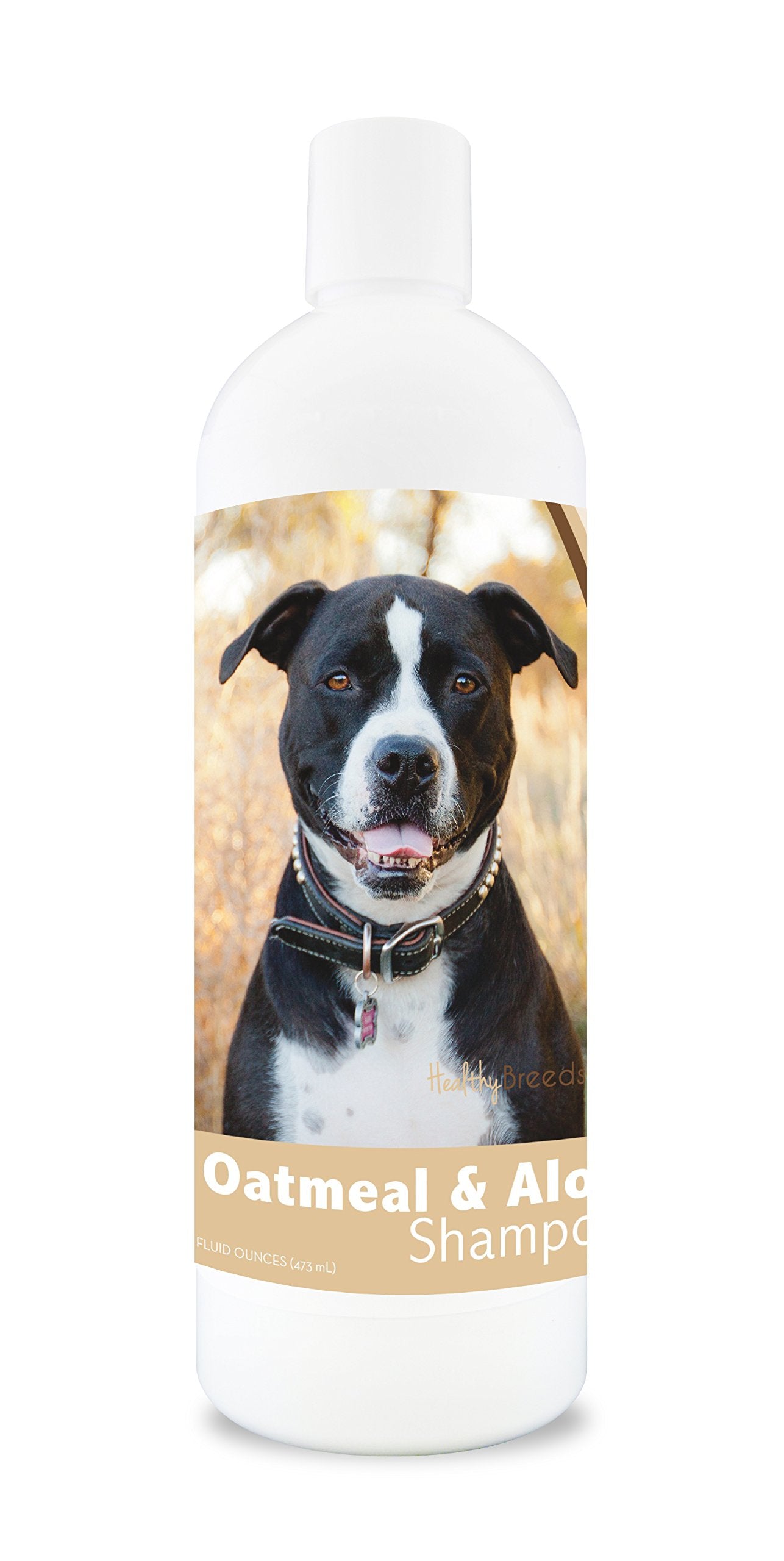 Healthy Breeds flacon 16 oz devant montrant étiquette apaisante
