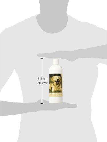Healthy Breeds application du shampooing sur Golden Retriever, facilite brossage et hydratation