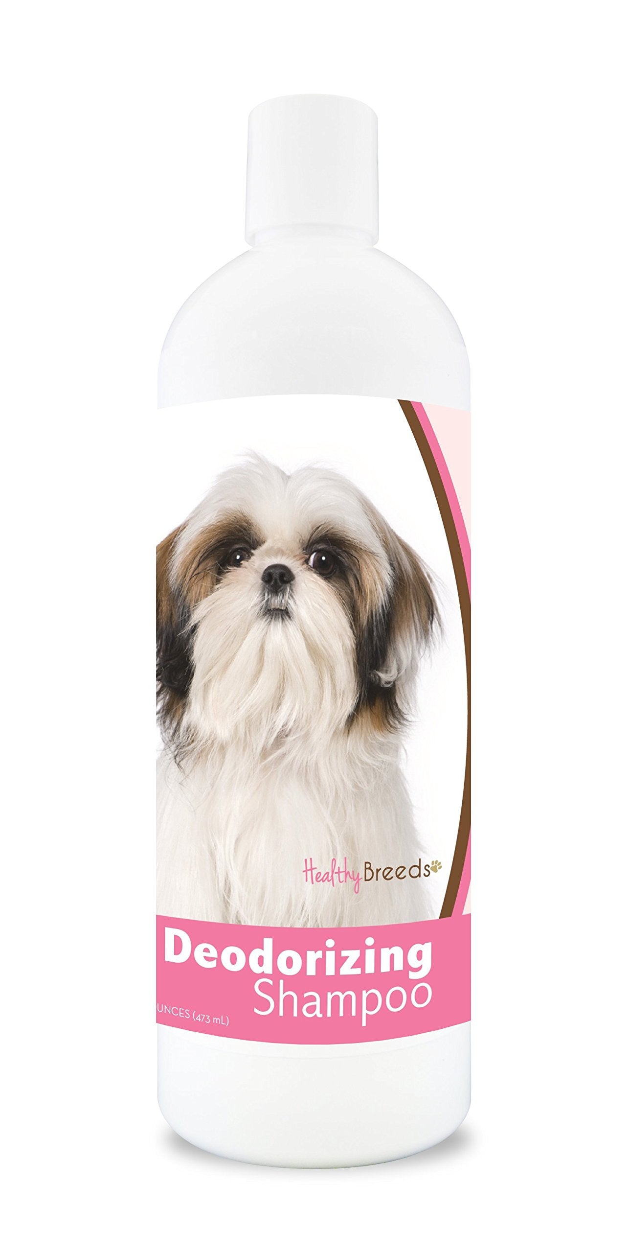 Healthy Breeds bouteille face montrant l’étiquette et l’usage facile